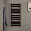 Zehnder Zeta - čierny rebríkový radiátor 120 x 50 cm Zehnder Zeta - čierny rebríkový radiátor 120 x 50 cm