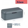 Chlebník Frisca kov, šedá 42,5x22,5x17,5 cm KL-12840 Chlebník Frisca kov, šedá 42,5x22,5x17,5 cm KL-12840