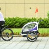 Goleto Detský vozík za bicykel Jogger 2 | fialovo-bielo-čierna Goleto Detský vozík za bicykel Jogger 2 | fialovo-bielo-čierna