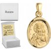 ZLATÝ MEDAILÓN Panna Mária Čenstochovská V OVÁLE AKO DARČEK ZLATÝ MEDAILÓN Panna Mária Čenstochovská V OVÁLE AKO DARČEK