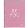 Be Eco Blok A4 linajkový Pink