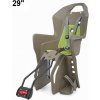 Detská sedačka zadná Polisport Koolah 29 na rám - hnedo zelená Detská sedačka zadná Polisport Koolah 29 na rám - hnedo zelená