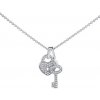 Silvego Strieborný náhrdelník s príveskom zámok srdce a kľúč Mercie s Brilliance Zirconia MW01065N Silvego Strieborný náhrdelník s príveskom zámok srdce a kľúč Mercie s Brilliance Zirconia MW01065N