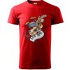 Hudobné nástroje v notách - Klasické pánske tričko vyššej gramáže - XS ( Červená ) Hudobné nástroje v notách - Klasické pánske tričko vyššej gramáže - XS ( Červená )