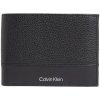 Pánska kožená peňaženka Calvin Klein - Subtle Mix Trifold 6CC W/Coin /Čierna Pánska kožená peňaženka Calvin Klein - Subtle Mix Trifold 6CC W/Coin /Čierna