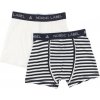 Nordic Label chlapčenské boxerky dvojbalenie biele+pásikavé Nordic Label chlapčenské boxerky dvojbalenie biele+pásikavé