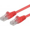 PremiumCord sputp03R patch UTP, RJ45-RJ45, level 5e, 3m, červený