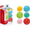 Teddies Súprava loptičiek 6ks s textúrou gumové 6 8cm