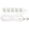 STREND PRO Kábel DG-F805B L-7 m, predlžovací, biely, 5x zásuvkanew edition STREND PRO Kábel DG-F805B L-7 m, predlžovací, biely, 5x zásuvkanew edition