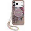 Guess - IML Flowers with Pearl Strap MagSafe puzdro pre iPhone 17 Pro Max - ružové Guess - IML Flowers with Pearl Strap MagSafe puzdro pre iPhone 17 Pro Max - ružové