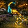 Solárna záhradná LED lampa v tvare páva (Ozdobné solárne osvetlenie s teplým svetlom pre záhradu, trávnik aj chodníky) Solárna záhradná LED lampa v tvare páva (Ozdobné solárne osvetlenie s teplým svetlom pre záhradu, trávnik aj chodníky)
