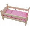VEĽKÁ DREVENÁ POSTIEĽKA pre bábiky POSTEĽNÁ BIELIZEŇ 3 EL. VEĽKÁ DREVENÁ POSTIEĽKA pre bábiky POSTEĽNÁ BIELIZEŇ 3 EL.