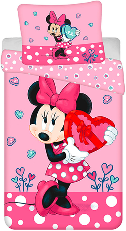 JERRY FABRICS Obliečky Minnie Hearts sweets Bavlna 140x200 70x90