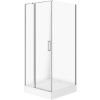 CERSANIT Štvorcová sprchová kabína MODUO ľavá 90x90 s vaničkou TAKO 90x16 biela S601-351 CERSANIT Štvorcová sprchová kabína MODUO ľavá 90x90 s vaničkou TAKO 90x16 biela S601-351