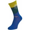 Silvini Cyklistické ponožky Ferugi UA1644 modrá/žltá Silvini Cyklistické ponožky Ferugi UA1644 modrá/žltá