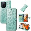 Peňaženkové kožené puzdro CAT AND DOG na Xiaomi Mi 11T / 11T Pro – Zelená Peňaženkové kožené puzdro CAT AND DOG na Xiaomi Mi 11T / 11T Pro – Zelená