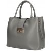 Kožená kabelka 1137 tmavošedá Made In Italy Kožená kabelka 1137 tmavošedá Made In Italy