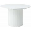 Okrúhly rozkladací jedálenský stôl s prídavnou doskou ø 120 cm Nola – Unique Furniture Okrúhly rozkladací jedálenský stôl s prídavnou doskou ø 120 cm Nola – Unique Furniture