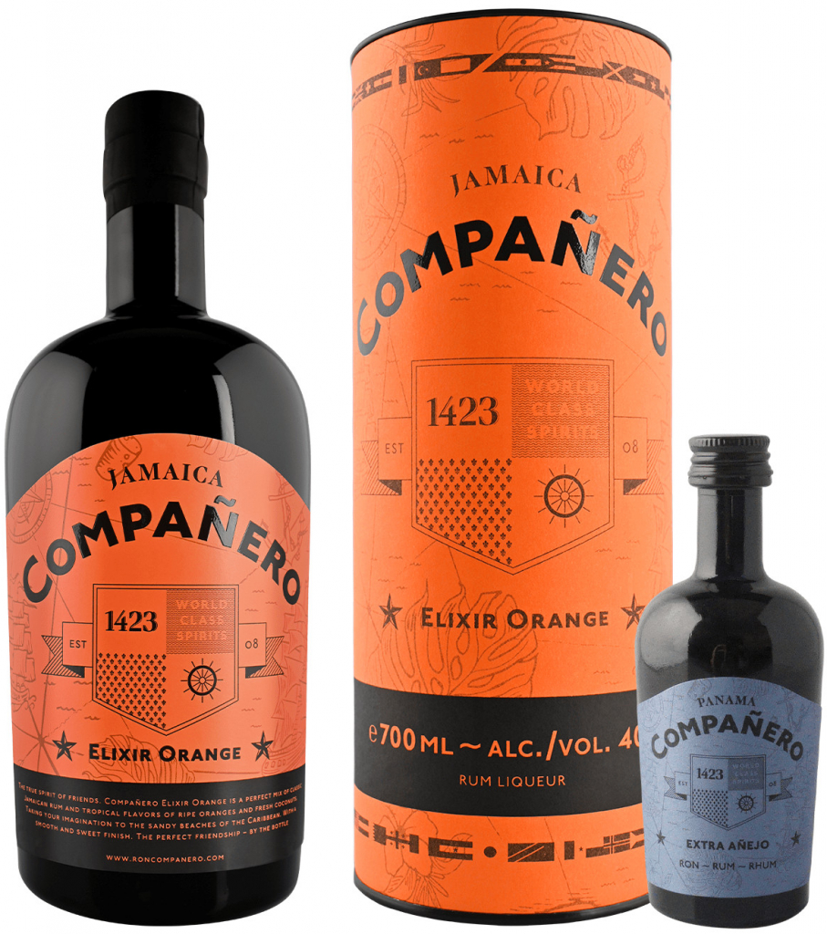 Compañero Elixir Orange + Compañero Panama Extra Añejo 54% 0,7 l + 0,05 l (set)