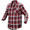 Neo Tools flanelová košeľa červeno sivo-biela mriežka Neo Tools flanelová košeľa červeno sivo-biela mriežka