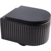 Aplomo Wafle WC so sedadlom, čierne, WS-W02L-CBK-M Aplomo Wafle WC so sedadlom, čierne, WS-W02L-CBK-M