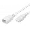 PremiumCord Prodlužovací kabel síť 230V, C13-C14, bílý 2m PremiumCord Prodlužovací kabel síť 230V, C13-C14, bílý 2m