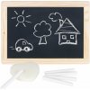 Obojstranná čierna tabuľka s kriedami Obojstranná čierna tabuľka s kriedami