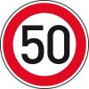 Dopravná značka – Najvyššia dovolená rýchlosť 50 Dopravná značka – Najvyššia dovolená rýchlosť 50