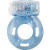 Easytoys - vibračný erekčný krúžok modrý