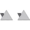 Doria Náušnice trojuholníky z ocele strieborné C275 Doria Náušnice trojuholníky z ocele strieborné C275