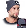 Zimná čiapka s LED baterkou SHINE GREY - šedá heather Zimná čiapka s LED baterkou SHINE GREY - šedá heather