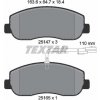 Sada brzdových platničiek kotúčovej brzdy TEXTAR 2514701 Sada brzdových platničiek kotúčovej brzdy TEXTAR 2514701