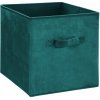5five Simply Smart úložný box kartónový polyesterový 31 cm x 31 cm x 31 cm tyrkysový
