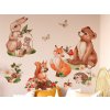 Nálepka na stenu - Zvieratká z malebného lesa Nálepka na stenu - Zvieratká z malebného lesa
