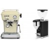 Ascaso Dream ONE, Sweet Cream + Rocket Espresso GIANNINO, black/chrome Ascaso Dream ONE, Sweet Cream + Rocket Espresso GIANNINO, black/chrome