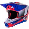 Prilba Alpinestars SM5 Supertech M5 Sail ružová/modrá S Prilba Alpinestars SM5 Supertech M5 Sail ružová/modrá S