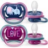 Avent Philips silikon cumlík Air fialová/ružová 2ks Avent Philips silikon cumlík Air fialová/ružová 2ks