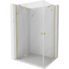 MEXEN/S - Mist H Duo sprchovací kút dvere krídlové 120 x 95, transparent, zlato kartáčovaná 8A5-120L-095P-55-00 MEXEN/S - Mist H Duo sprchovací kút dvere krídlové 120 x 95, transparent, zlato kartáčovaná 8A5-120L-095P-55-00