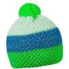 HORTON zimná čiapka s brmbolcom, zelená, tyrkysová a biela HORTON zimná čiapka s brmbolcom, zelená, tyrkysová a biela