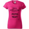 Damske tričko s potlačou Ružová S Damske tričko s potlačou Ružová S