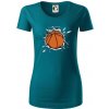 Basketbal lopta v triku - Dámske tričko z organickej bavlny Origin (GOTS) - L ( Petrolejová ) Basketbal lopta v triku - Dámske tričko z organickej bavlny Origin (GOTS) - L ( Petrolejová )