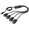 Digitus Adaptér USB na sériový port, RS232 4 x RS232, typ kabelu, Čipset: FT4232H, 1,5 m DA-70159 Digitus Adaptér USB na sériový port, RS232 4 x RS232, typ kabelu, Čipset: FT4232H, 1,5 m DA-70159