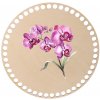 ČistéDrevo Drevené veko na košík - orchidea Zvoľte variant: 10 cm ČistéDrevo Drevené veko na košík - orchidea Zvoľte variant: 10 cm