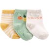 CARTER'S Ponožky Fruit neutrál LBB 3ks 0-3m, veľ. 62 CARTER'S Ponožky Fruit neutrál LBB 3ks 0-3m, veľ. 62