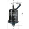 KNECHT palivovy filtr KL 507 KNECHT palivovy filtr KL 507
