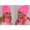 Fashionweek Exkluzívny alpakové zimné set čiapka a šál, pletený tunel Zizi-AL1 Farba: ružový neón Fashionweek Exkluzívny alpakové zimné set čiapka a šál, pletený tunel Zizi-AL1 Farba: ružový neón