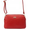 MiaMore 01-046 DOLLARO červená dámska kožená kabelka cez rameno, crossbody kabelka 24,5 x 15,5 x 10 cm MiaMore 01-046 DOLLARO červená dámska kožená kabelka cez rameno, crossbody kabelka 24,5 x 15,5 x 10 cm