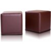 Sedací vak taburetka Block kocka tmavo hnedá ekokoža TiaHome Sedací vak taburetka Block kocka tmavo hnedá ekokoža TiaHome