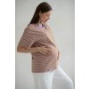 Tričko na dojčenie Mamahood Lila Stripes