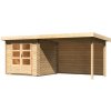 Drevený záhradný domček BASTRUP 2 s prístavkom Lanitplast Drevený záhradný domček BASTRUP 2 s prístavkom Lanitplast